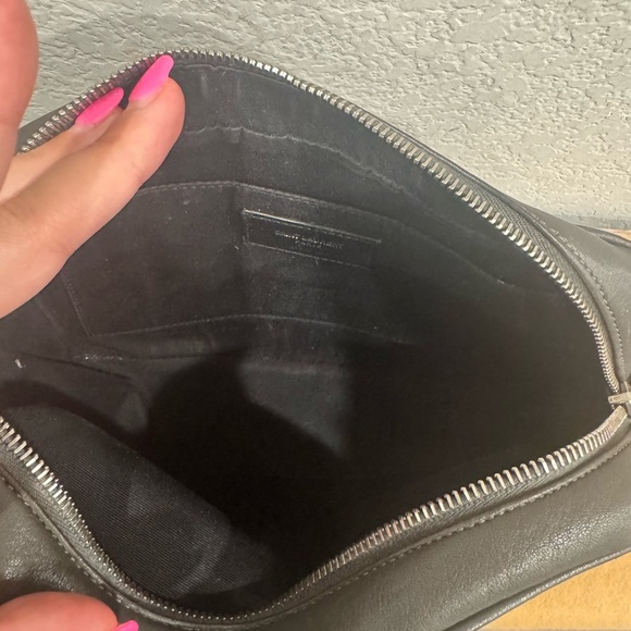 Saint Laurent Small Mono Leather Camera Bag-Grey - Picture 7 of 17